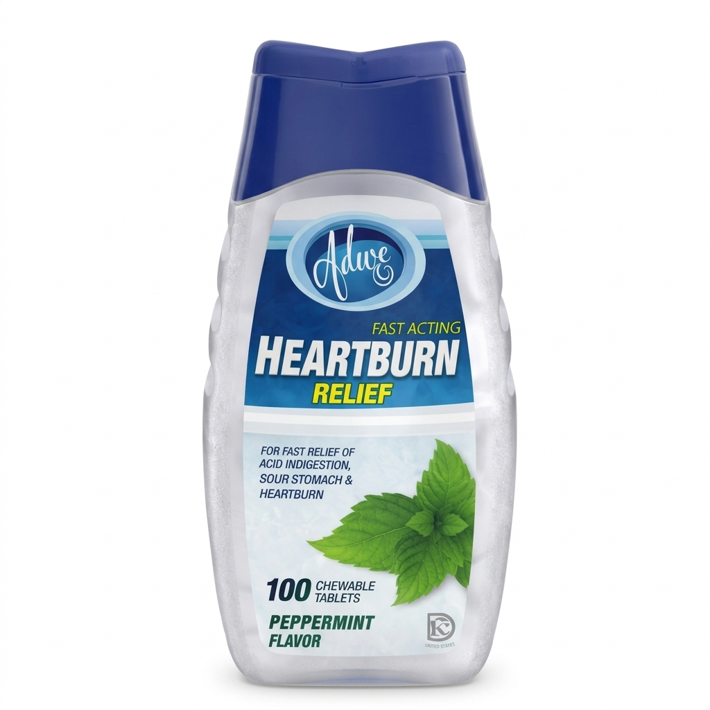 Adwe Heartburn Relief - 100 Chewable Tablets